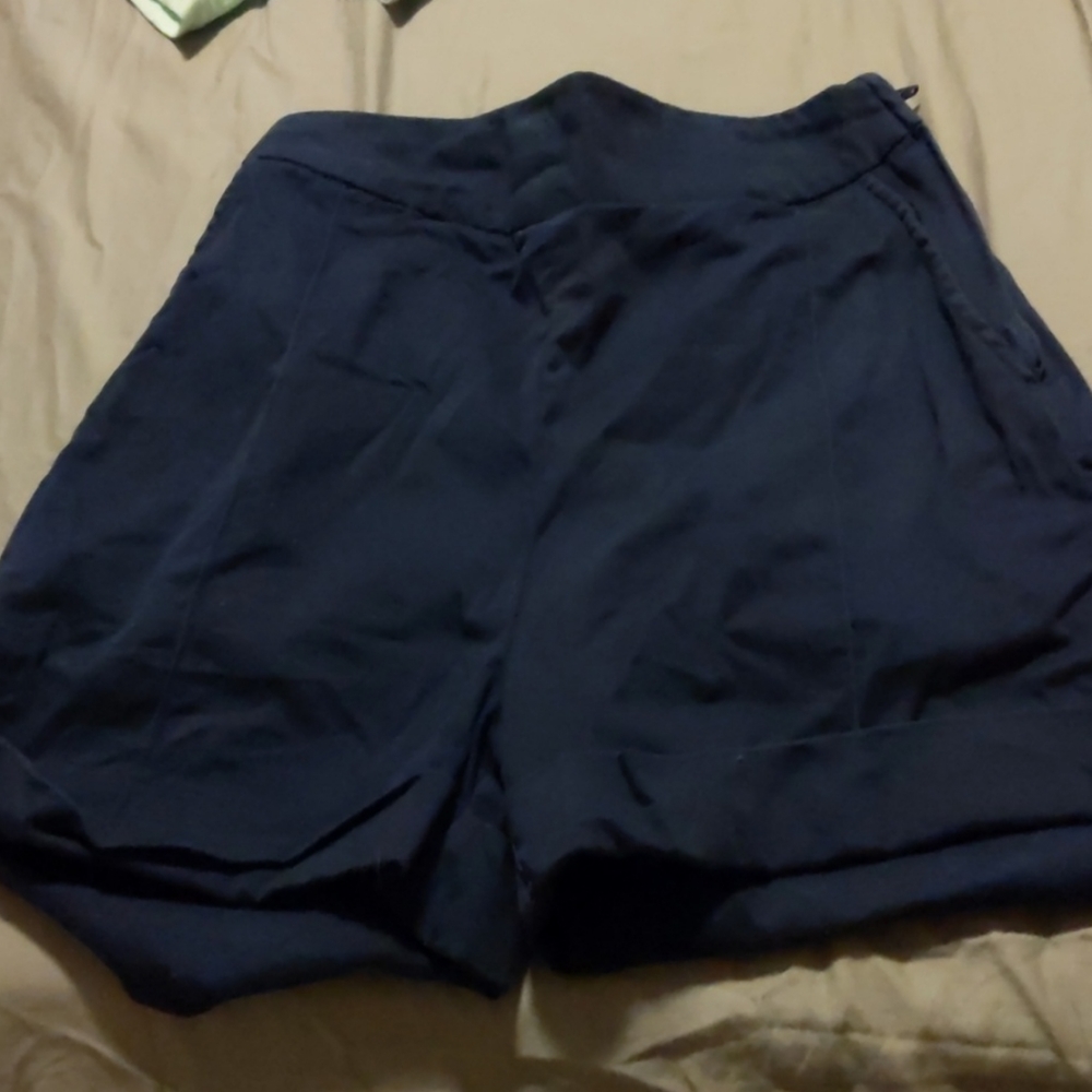 Modcloth- blue and red shorts_xs